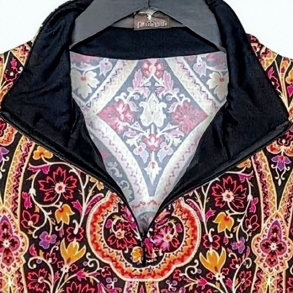 J. Mclauglin Catalina Cloth 1/4 Zip Long Sleeve Popover Top. Sz. L. - Picture 4 of 10